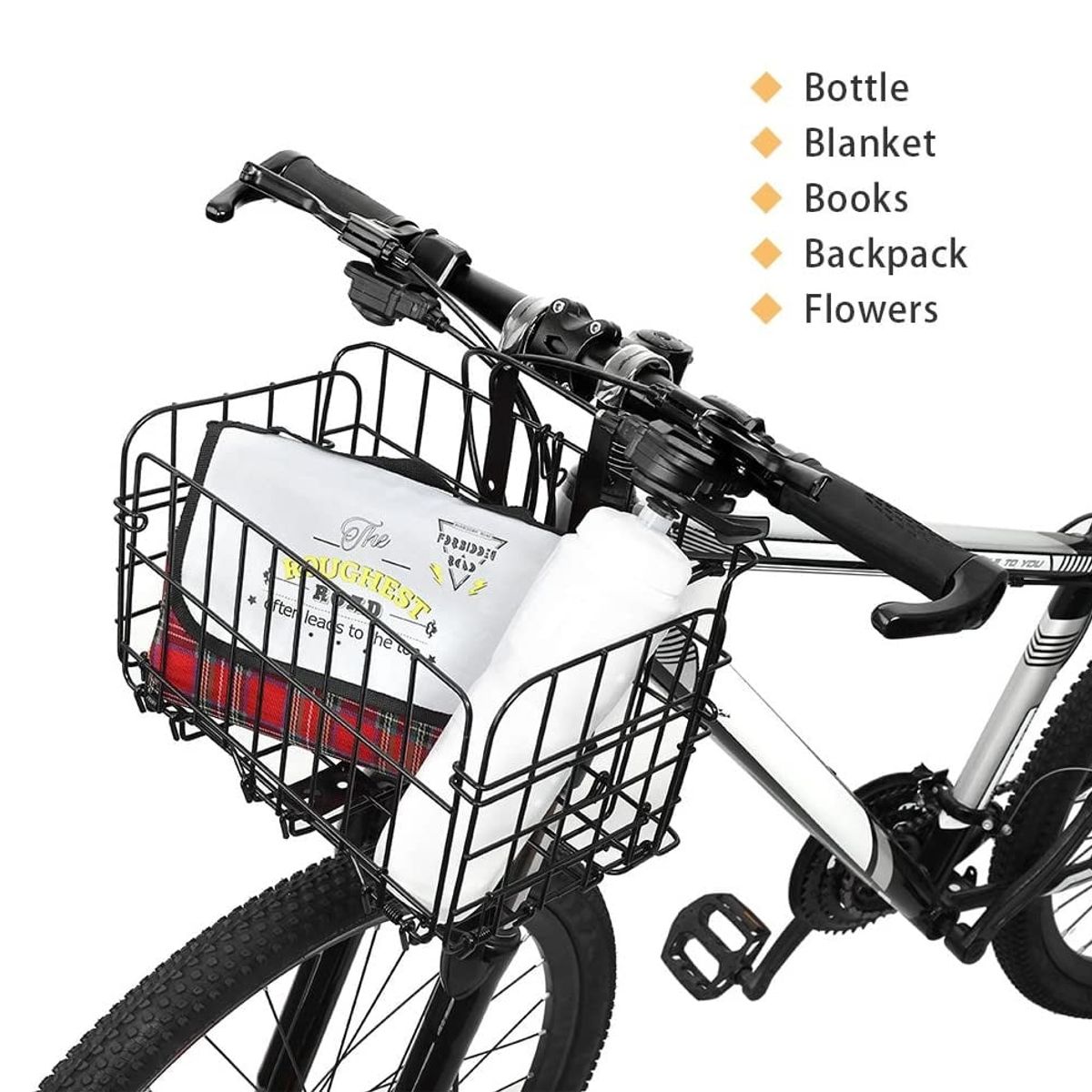 GENERICO - CANASTA PLEGABLE PARA BICICLETA O SCOOTER