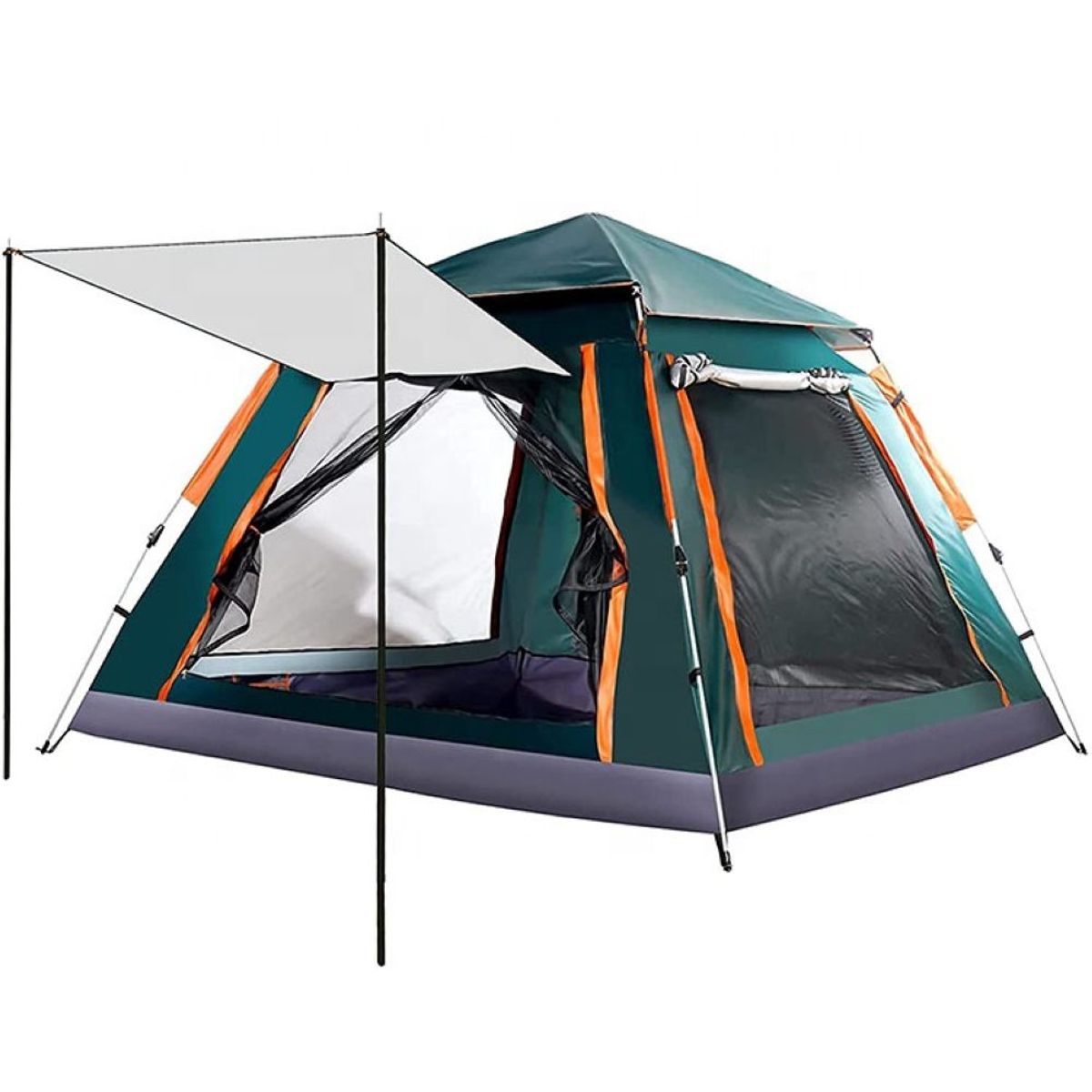EVERBEST - Carpa Automática Aire Libre Impermeable 6 Personas - Verde