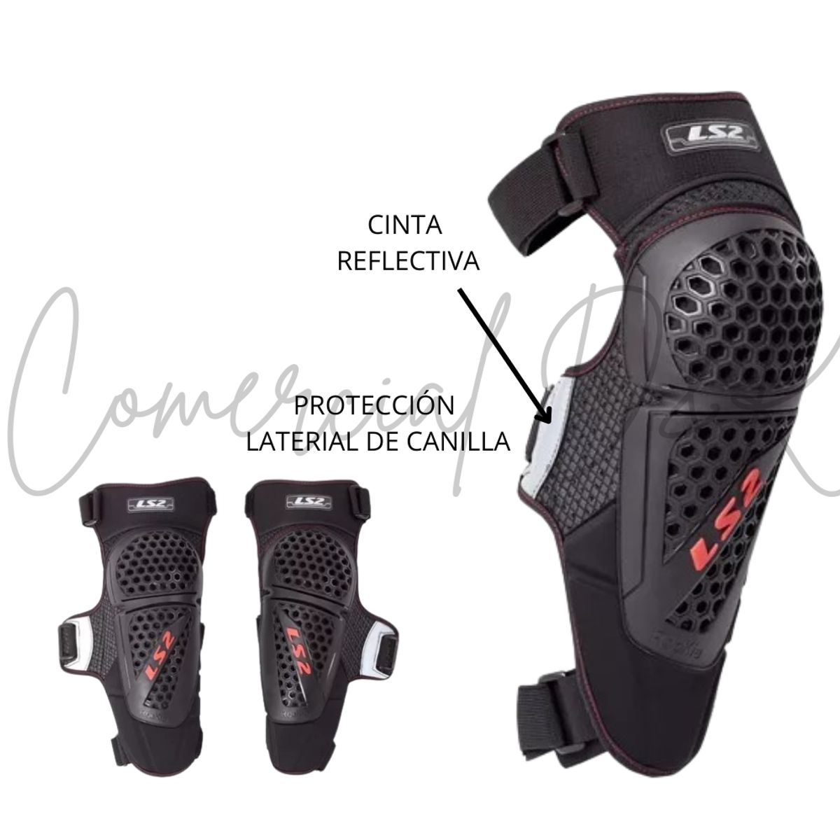 LS2 - RODILLERAS LS2 ROOKIE MOTO-CICLISMO