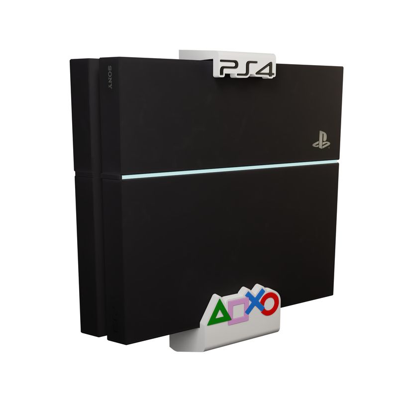 PLAYSTATION - PS4 FAT Soporte Pared Logo Grande - Blanco