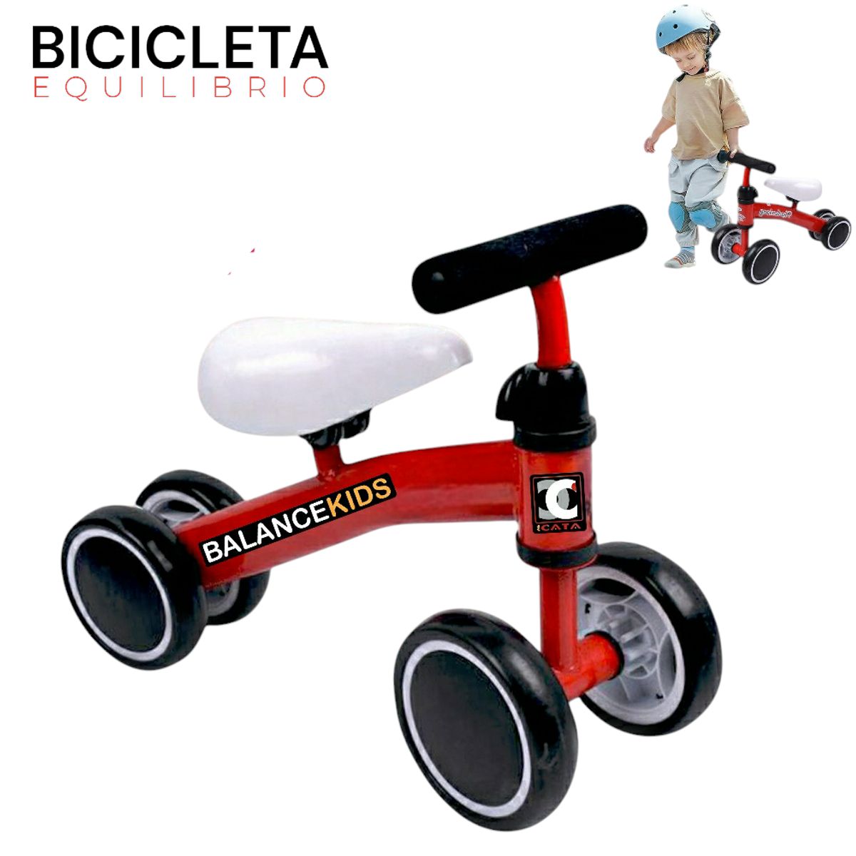 GENERICO - BICICLETA BUGUI ESTIMULACION DE EQUILIBRIO ROJO