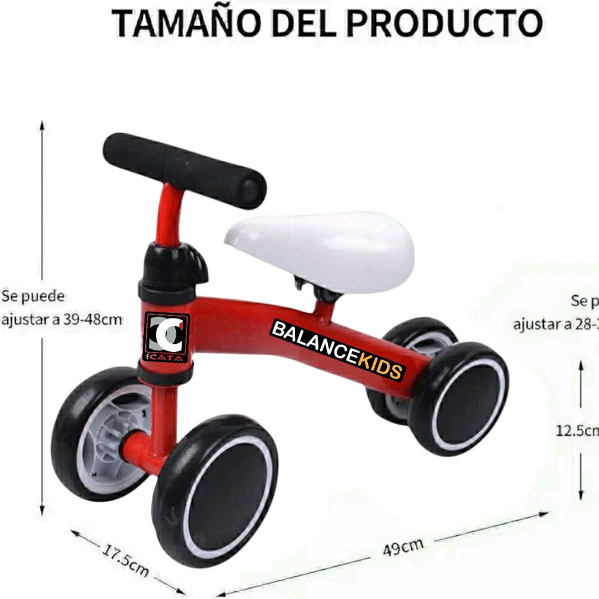 GENERICO - BICICLETA BUGUI ESTIMULACION DE EQUILIBRIO ROJO