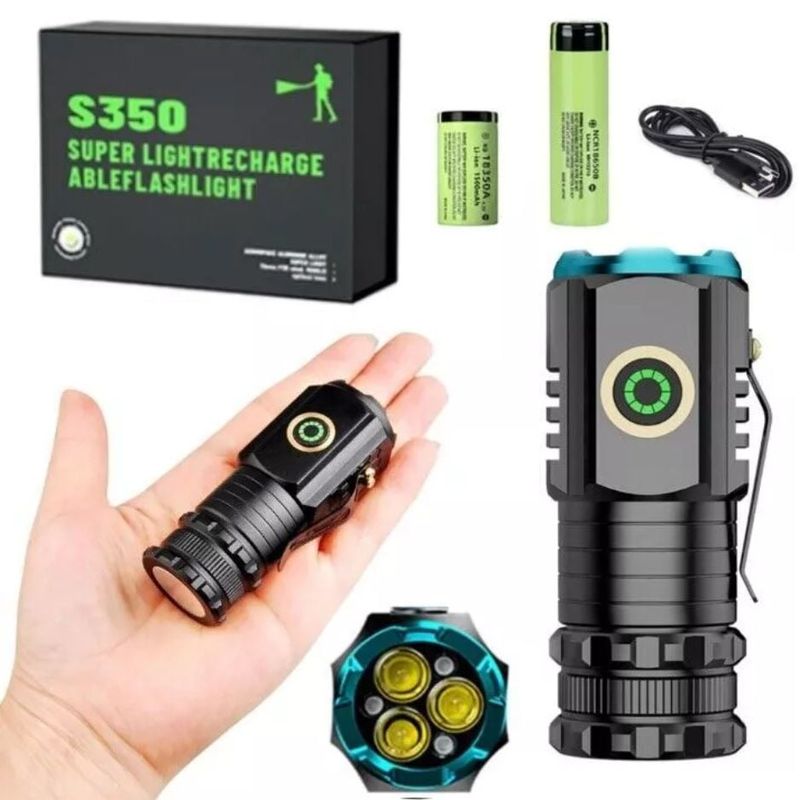 OEM - Linterna Táctica Ultra Brillante Magnética Recargable de Alta Potencia
