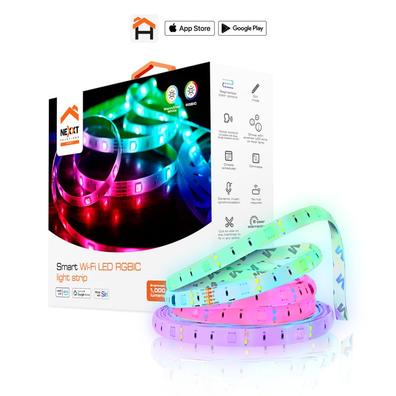 NEXXT SOLUTIONS - CINTA LUZ  LED INTELIGENTE DE 5 METROS NEXXT NHB-S613