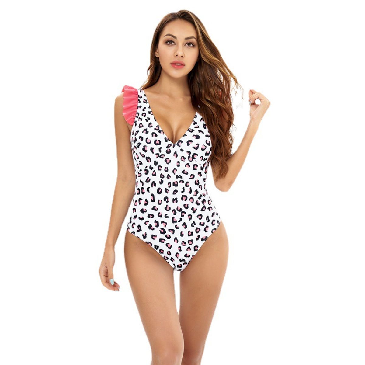 GENERICO - TRAJE DE BAÑO ENTERIZO PRINT BLANCO