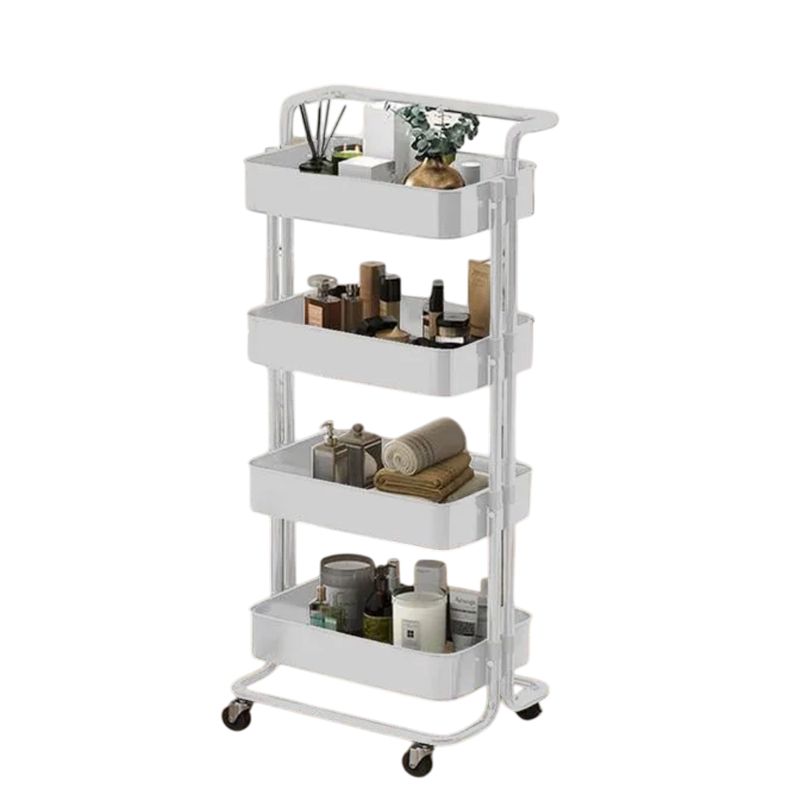 INSPIRA - Estante Organizador Multiusos 4 Niveles Pasamanos con Ruedas