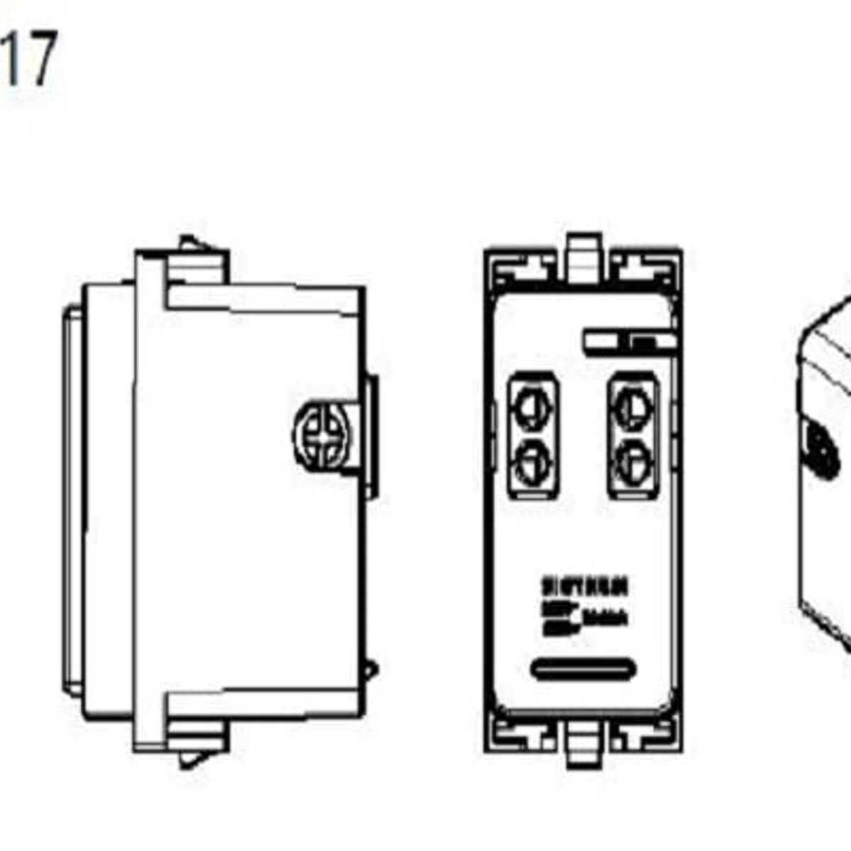 SINTHESI - DADO ZUMBADOR TIMBRE 1 MODULO S17 BLANCO SINTHESI