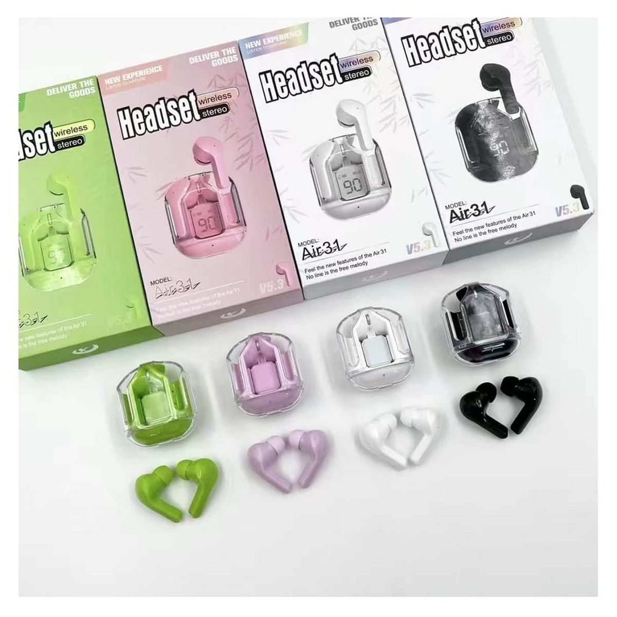 GENERICO - Audífonos inalámbricos Bluetooth AIR 31 Negro