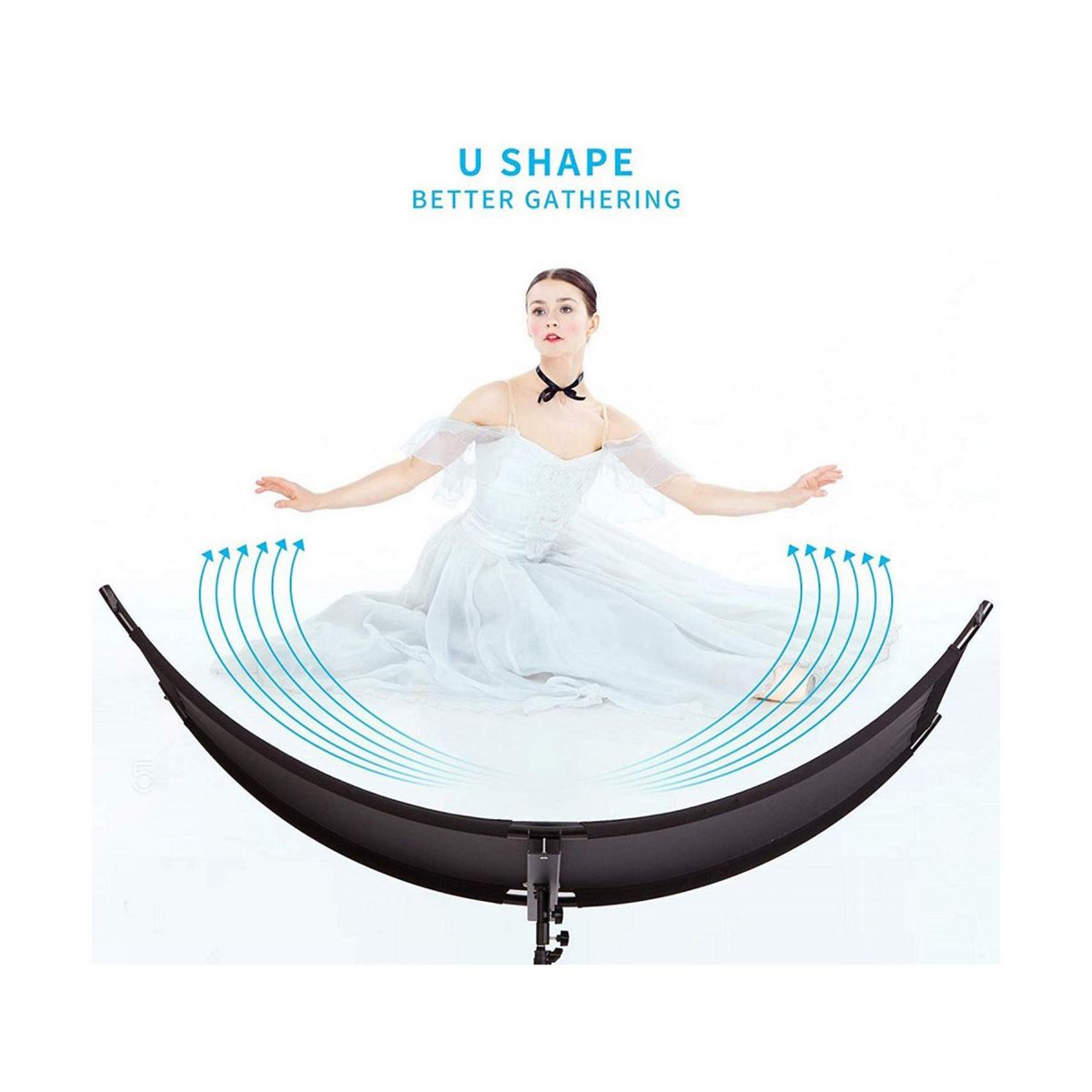 GENERICO - Rebotador Selens curvo 4 en 1 de 60x180 cm