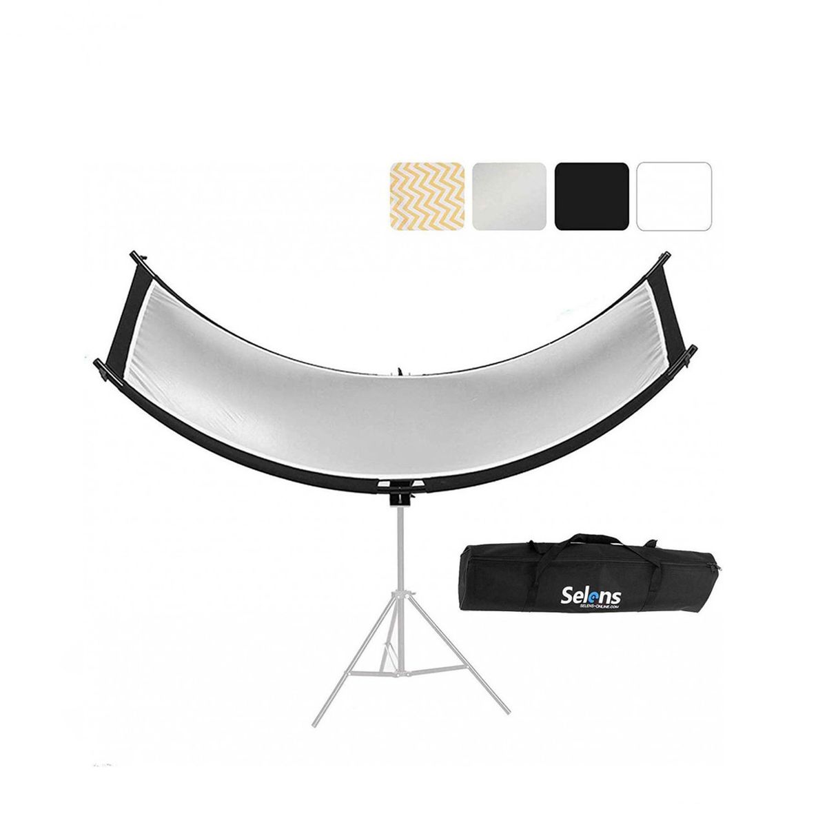 GENERICO - Rebotador Selens curvo 4 en 1 de 60x180 cm