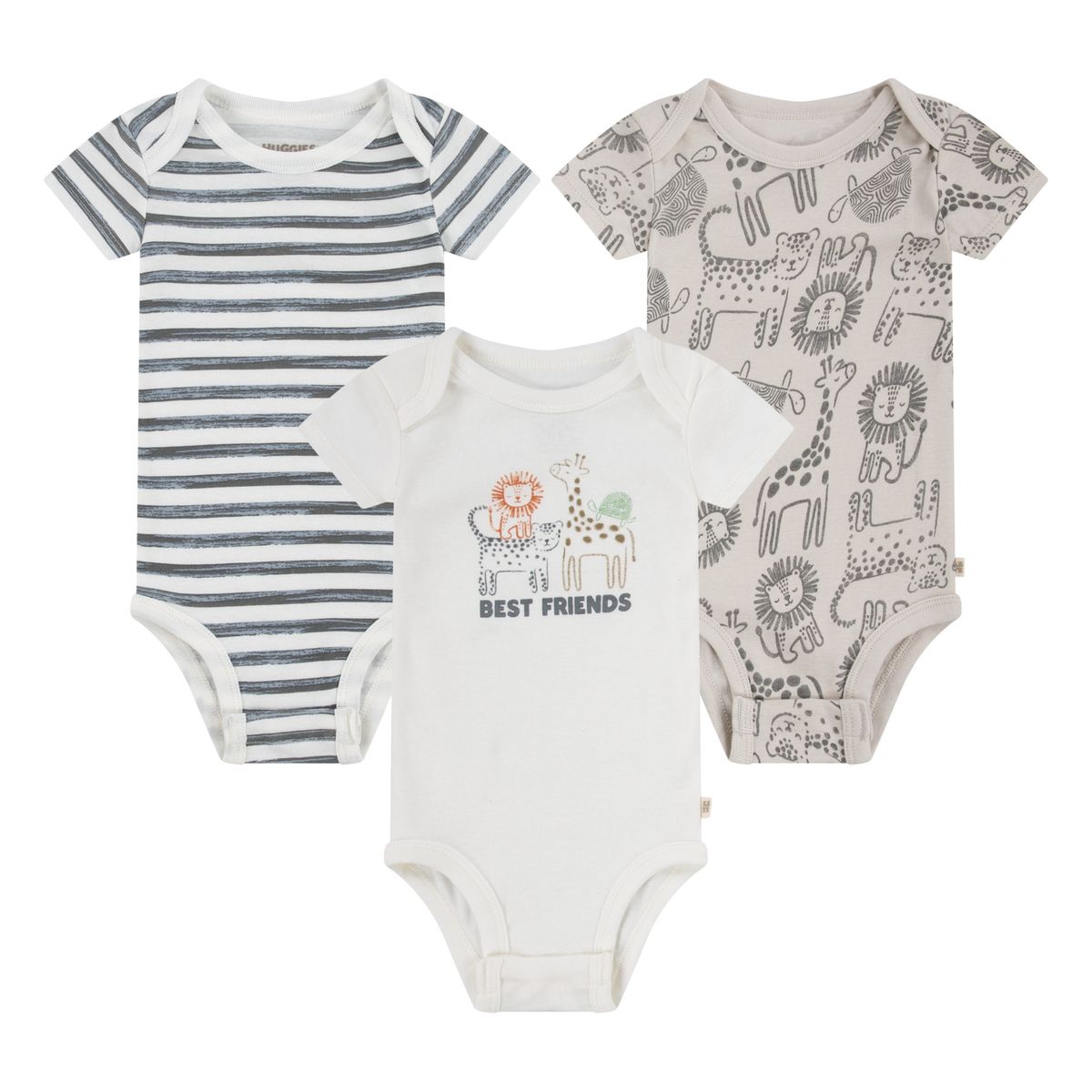 HUGGIES - Body para Niño Bebé 3pack Huggies