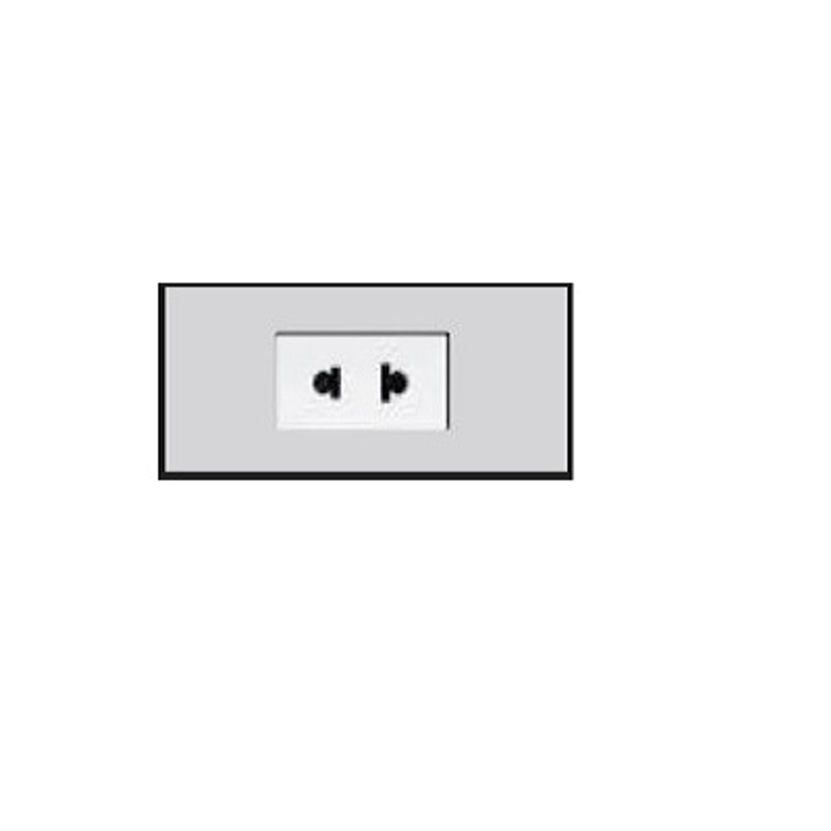 SINTHESI - DADO TOMACORRIENTE SIMPLE EUROAMERICANO DE 1 MODULO S22