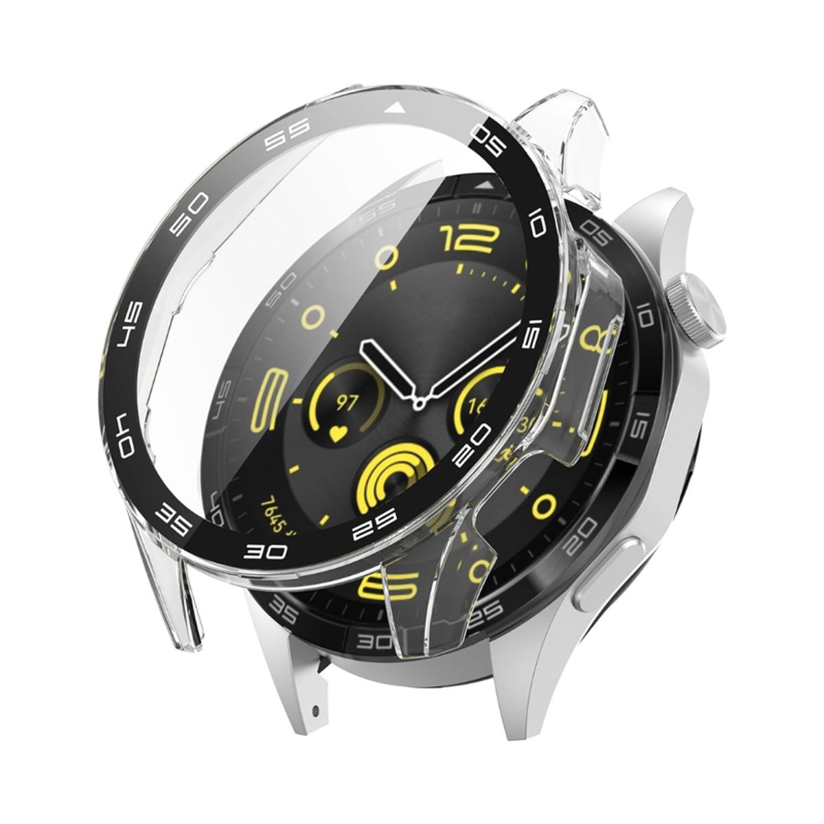 GENERICO - Pack case protector + correa plateado para Huawei watch GT2 E
