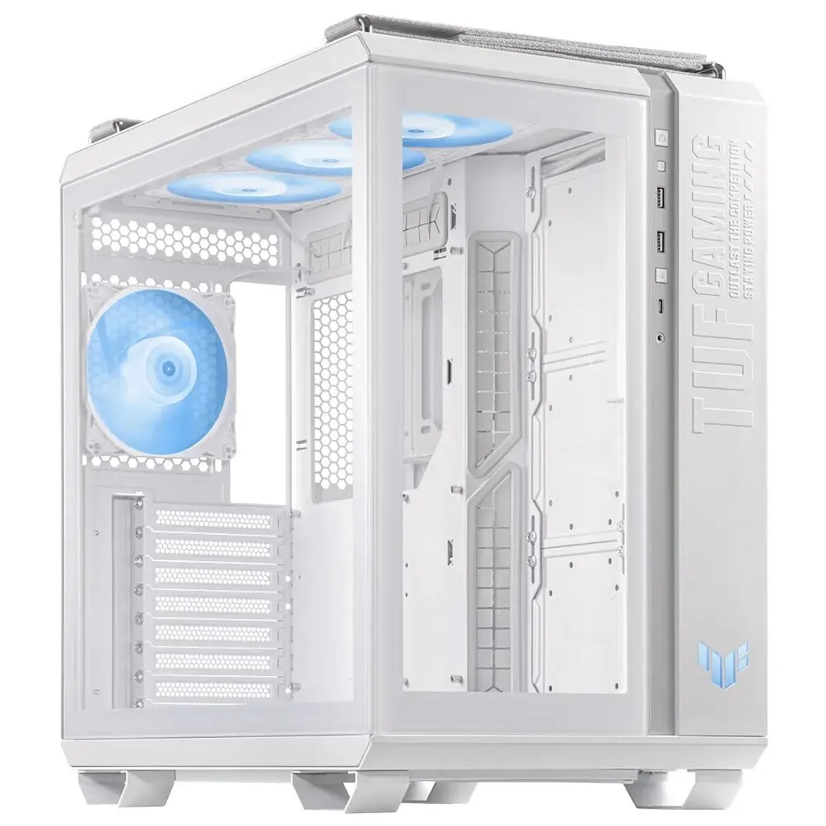 ASUS - Case BLANCO ASUS GT502 GAMING ATX USB 8R ADO VIDRIO TEMPLADO