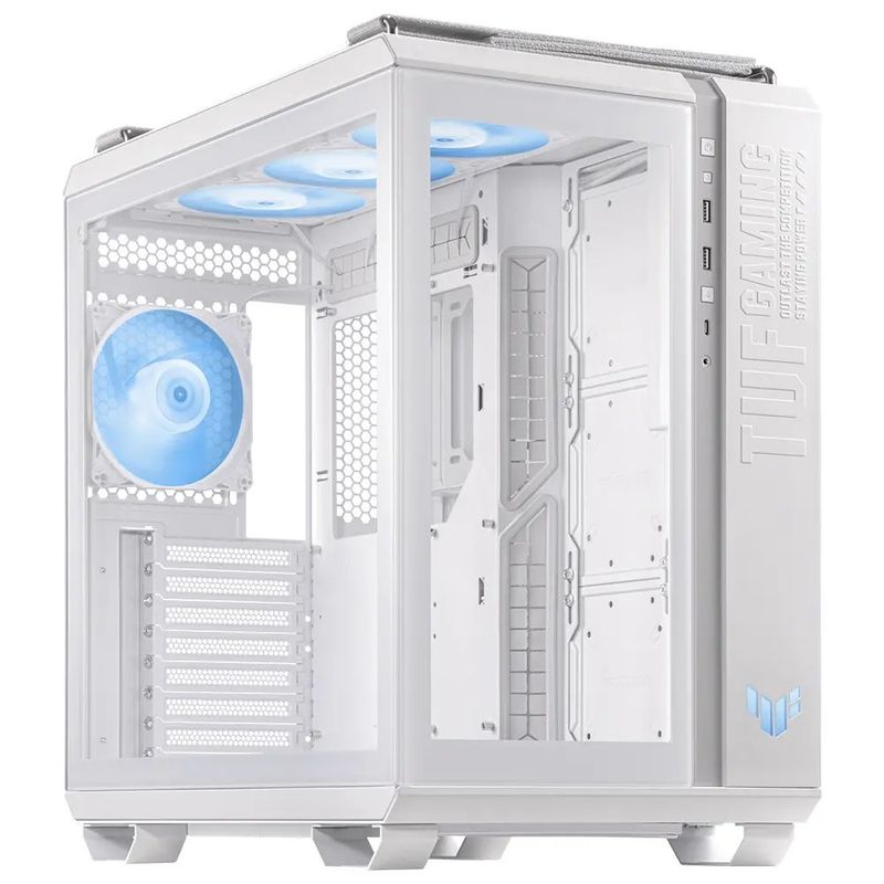 ASUS - Case BLANCO ASUS GT502 GAMING ATX USB 8R ADO VIDRIO TEMPLADO
