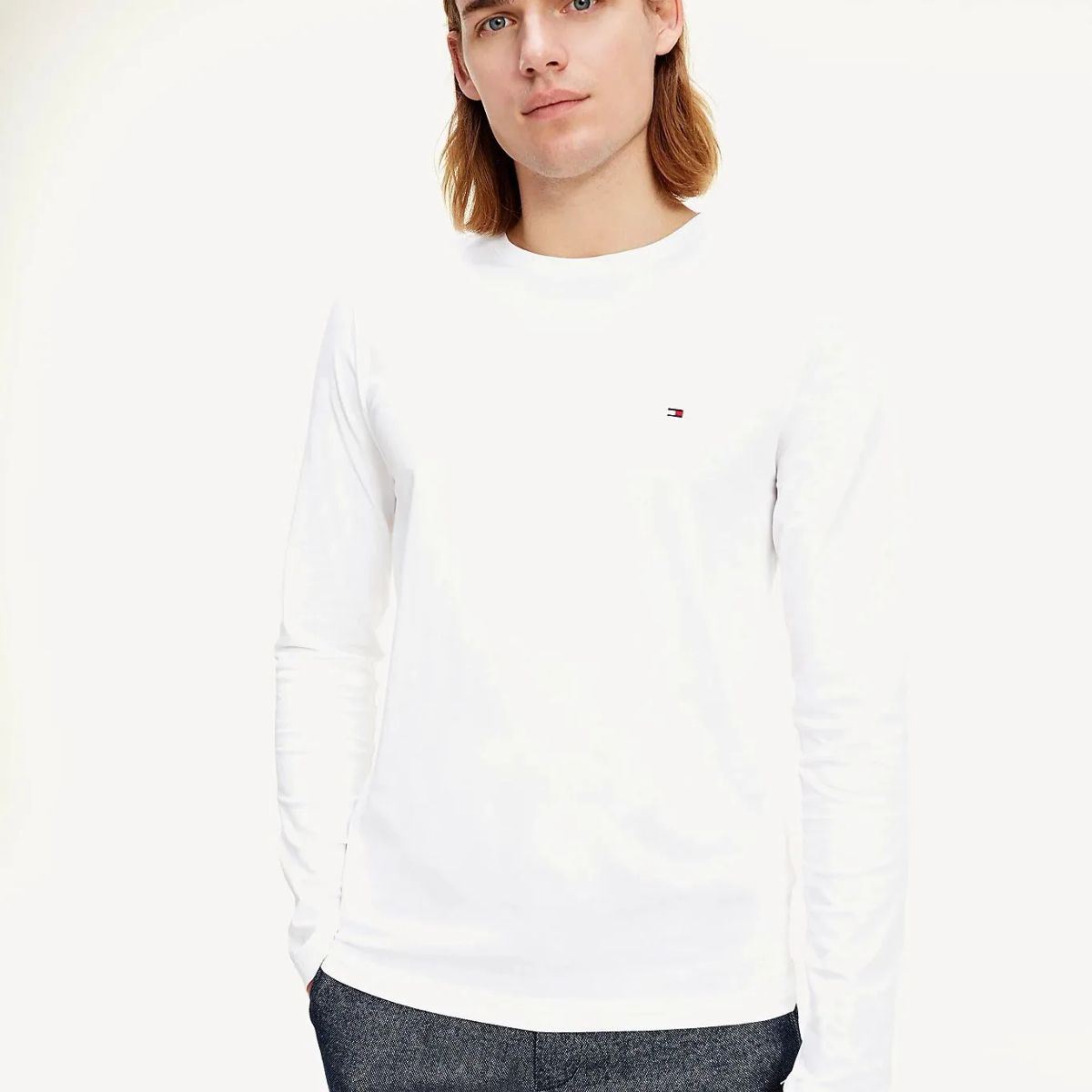 TOMMY HILFIGER - CAMISETA M/L STRETCH SLIM FIT LONG SLEEVE T TH