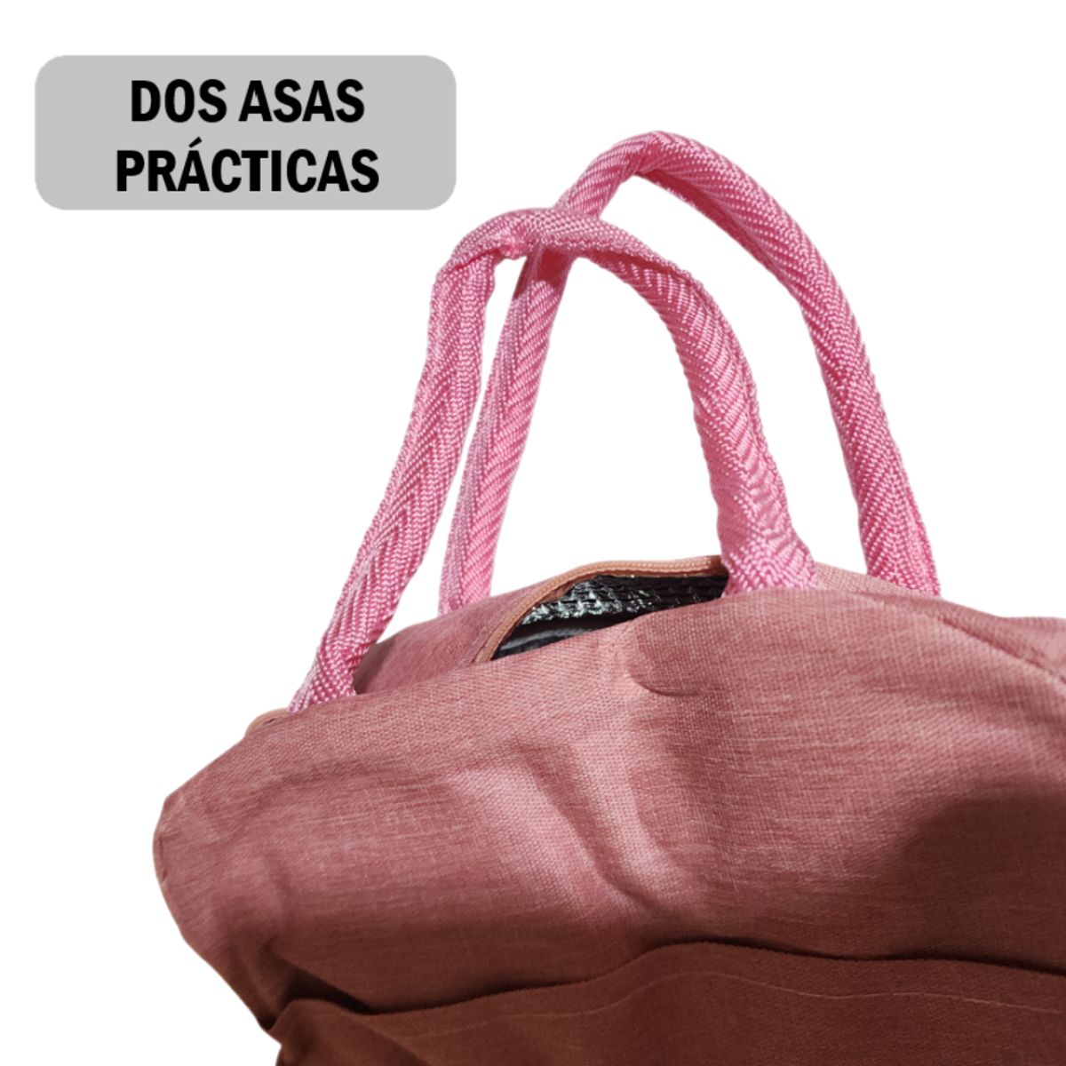 GENERICO - Pack x2 Loncheras Bolsos Para alimentos con diseño - Rosa