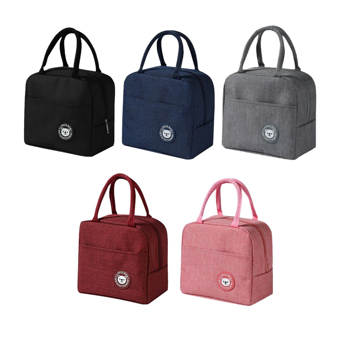 GENERICO - Pack x2 Loncheras Bolsos Para alimentos con diseño - Azul