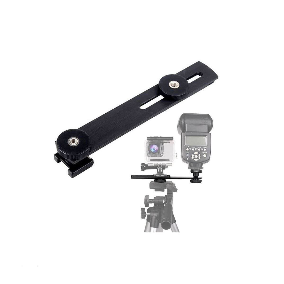 GENERICO - Soporte deslizante de cámara para flash