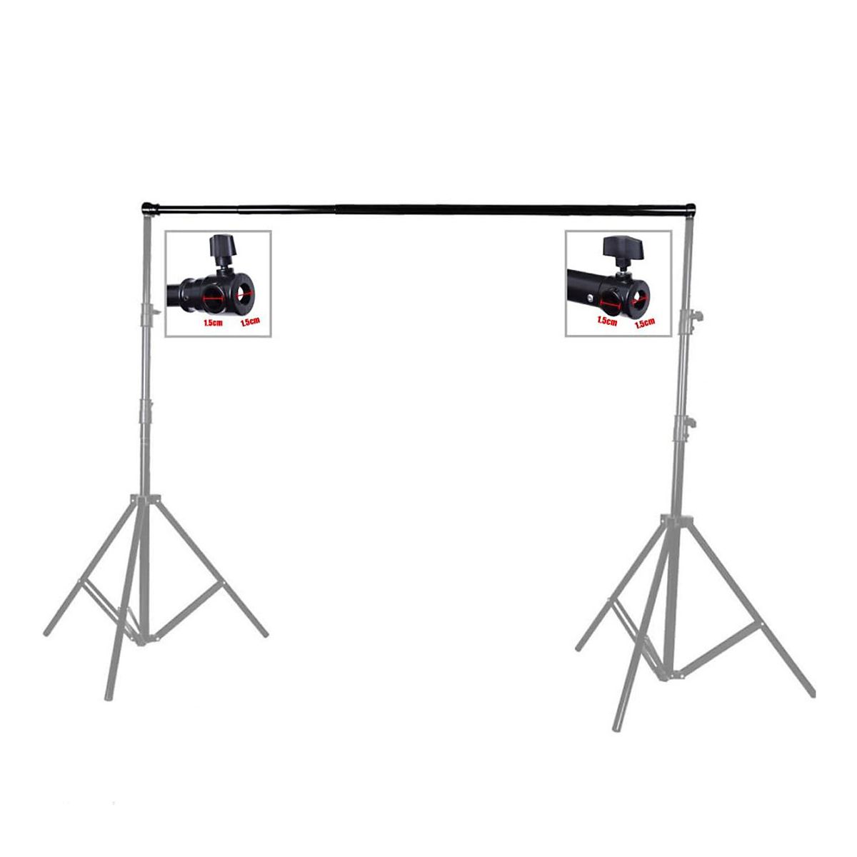 GENERICO - Barra transversal para fondos de 3 metros regulables