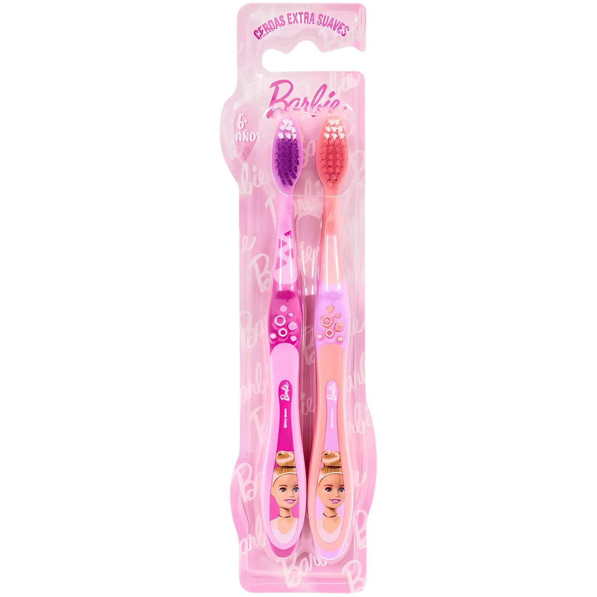 BARBIE - Pack 2 Cepillos de Dientes BARBIE +6 años
