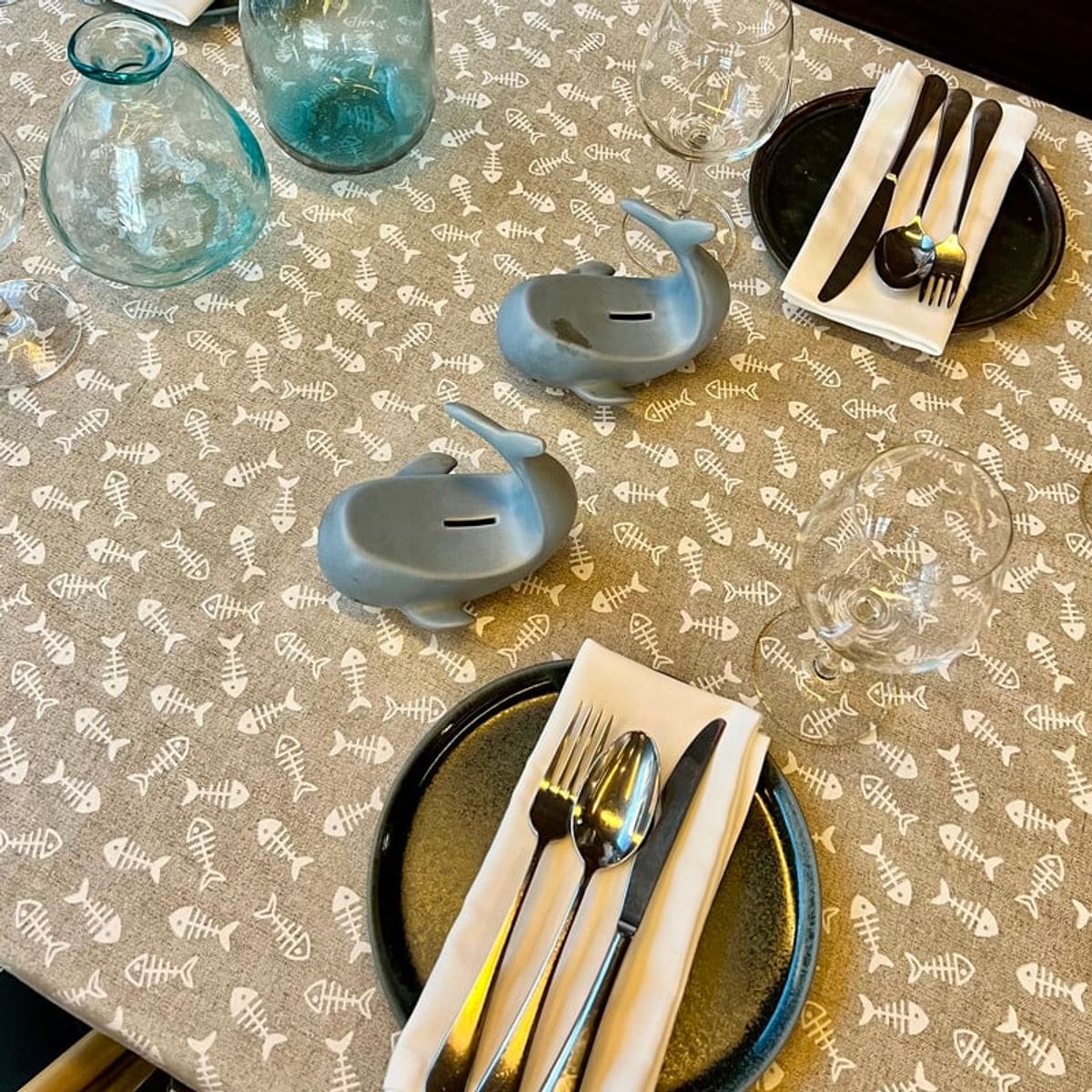 CASIOPIA - Mantel antimanchas rectangular 8 sillas ASIA BEIGE