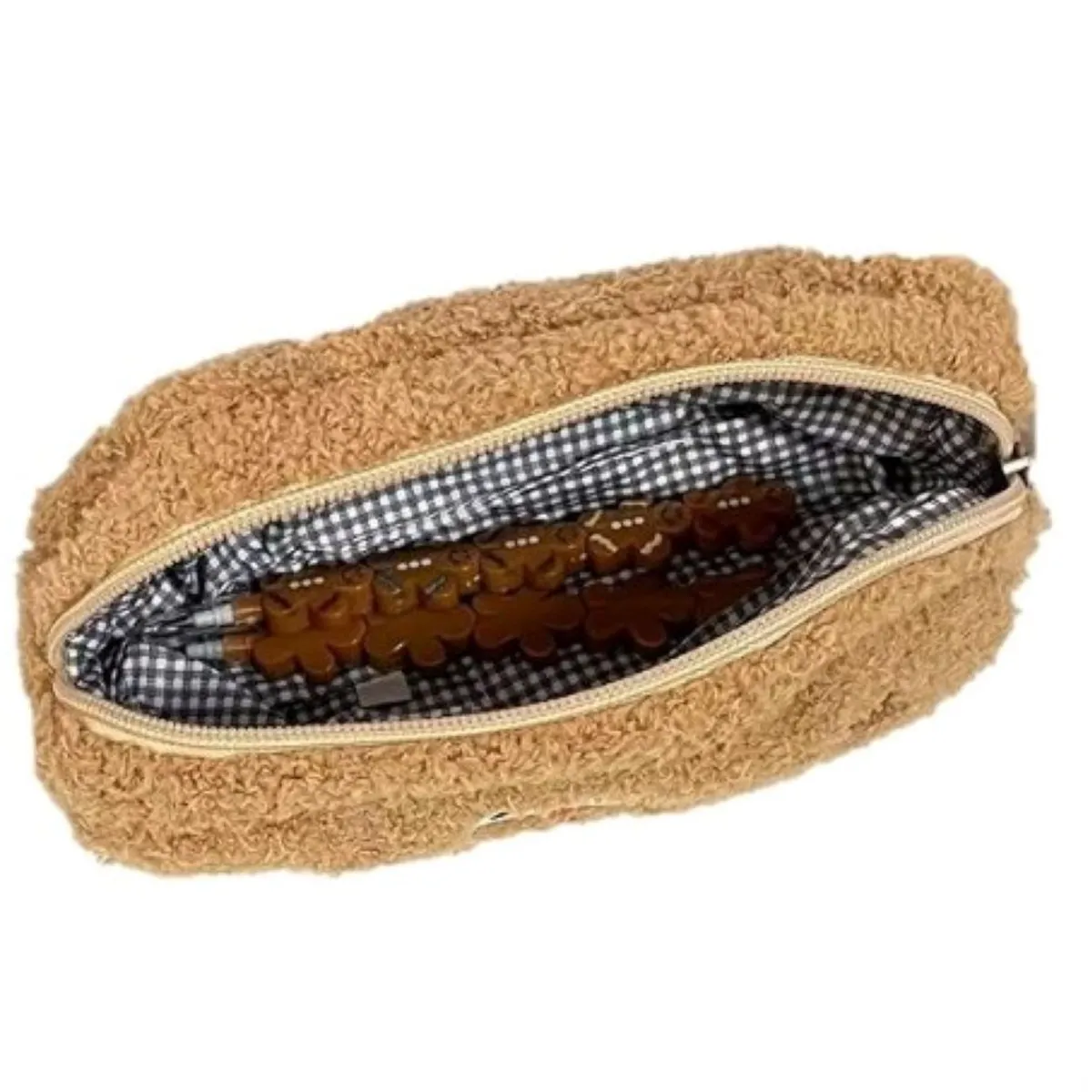 GENERICO - CARTUCHERA FELPA GALLETA VAINILLA