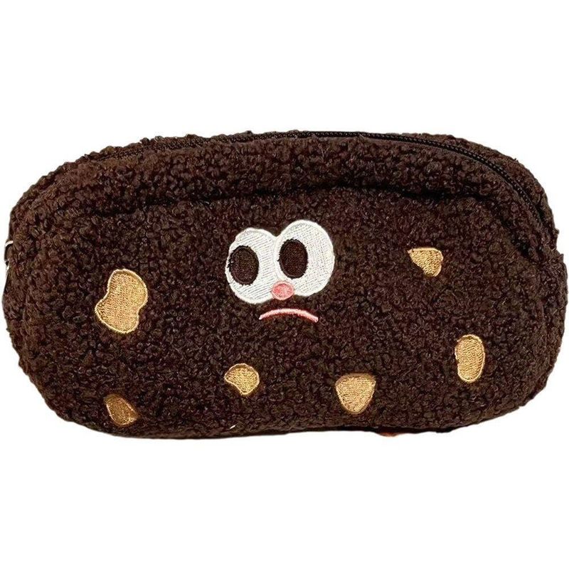 GENERICO - CARTUCHERA FELPA GALLETA CHOCOLATE