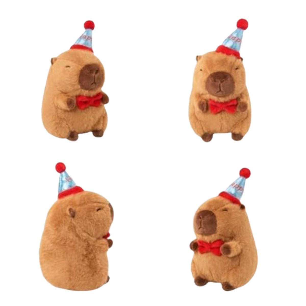 GENERICO - Peluche Capibara Happy Birthday 30cm