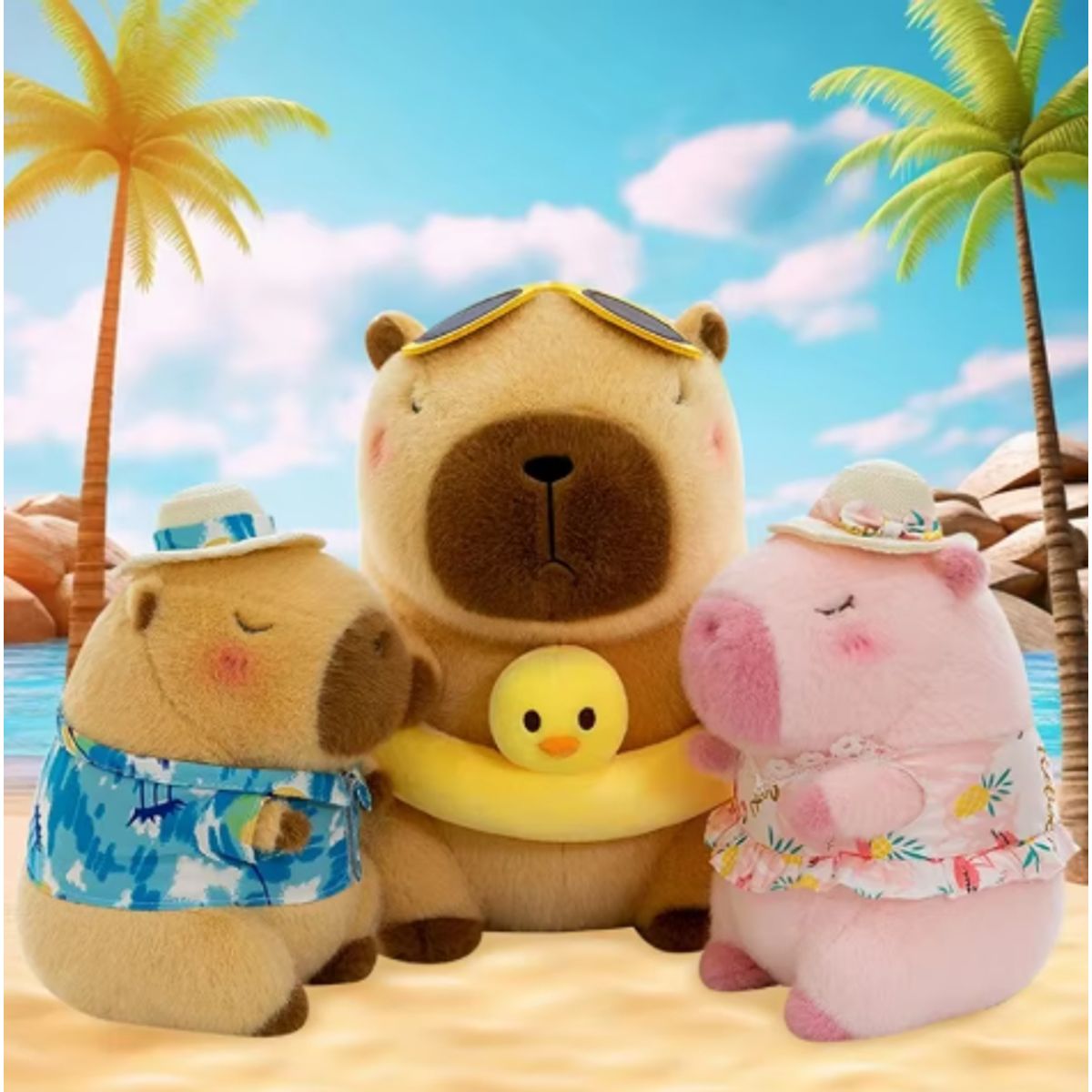 GENERICO - Peluche Capibara Playero 30cm