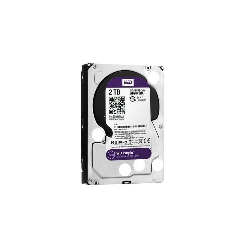 WESTERN DIGITAL - Disco Duro 2TB 2000GB Wester Digital Purpura Purple