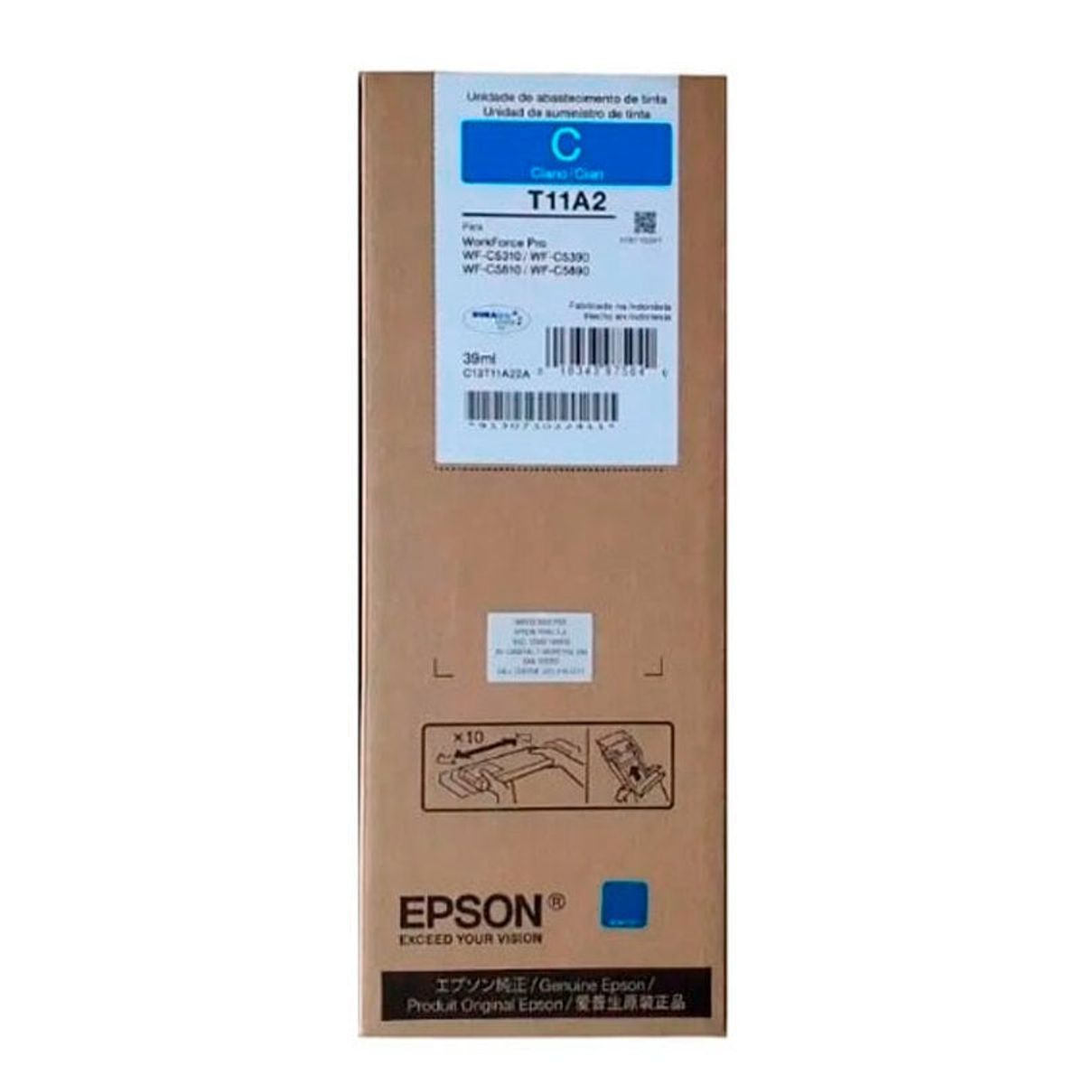 EPSON - TINTA EPSON T11A220-AL CYAN PWF C5810