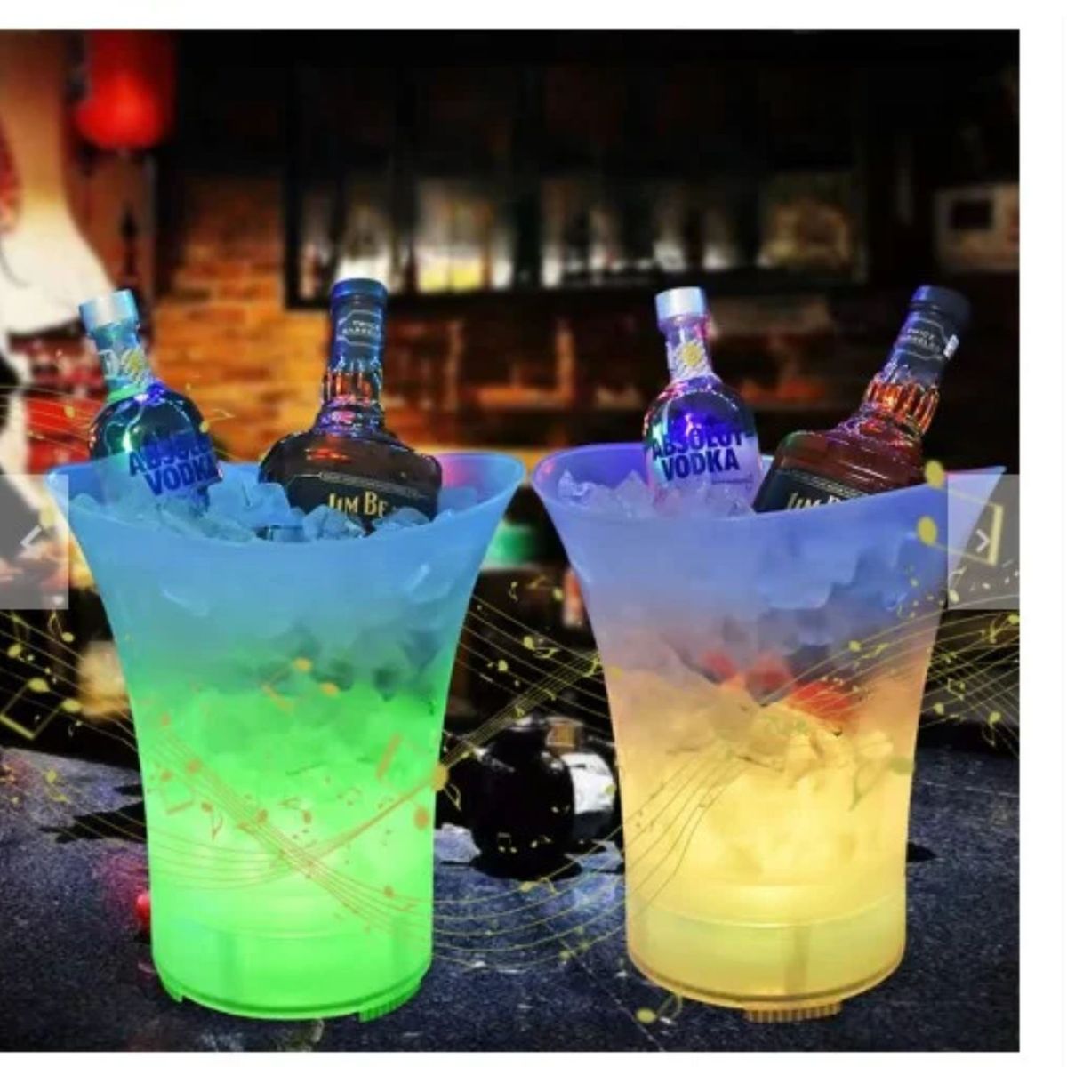 GENERICO - Hielera con Parlante Bluetooth y Luz Led RGB