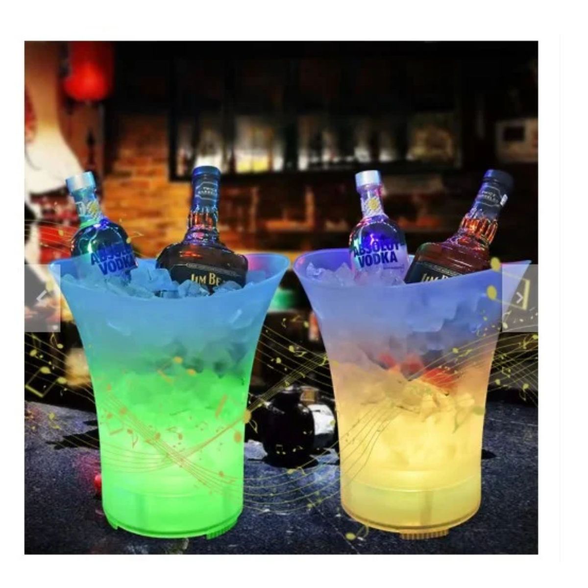 GENERICO - Hielera con Parlante Bluetooth y Luz Led RGB