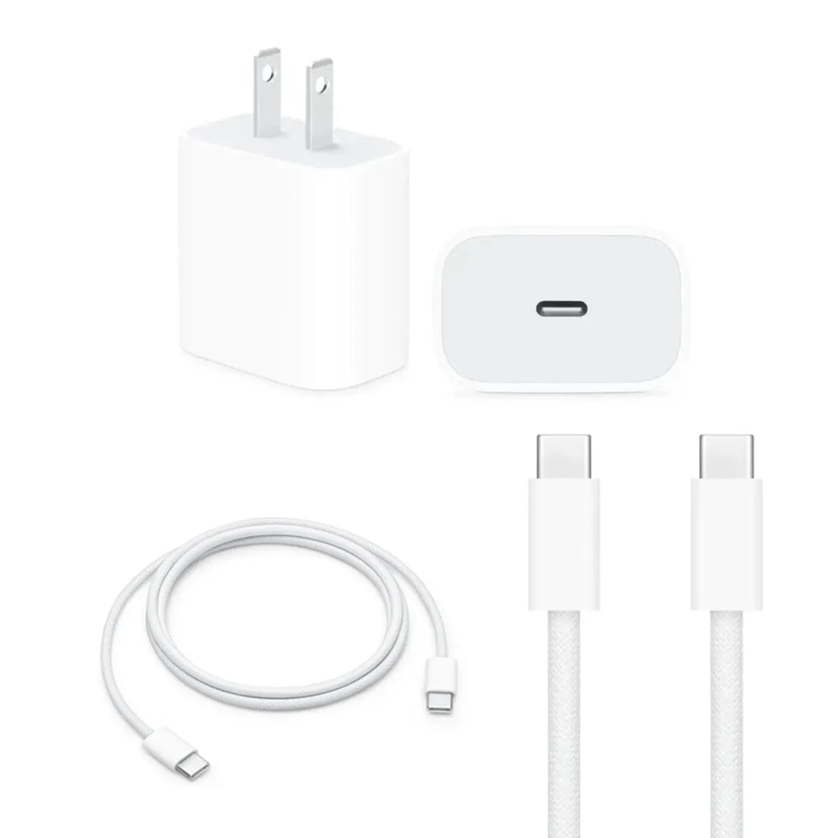 OEM - Adaptador de carga USB-C 20W con Cable Tipo C a C 1M para iPhone