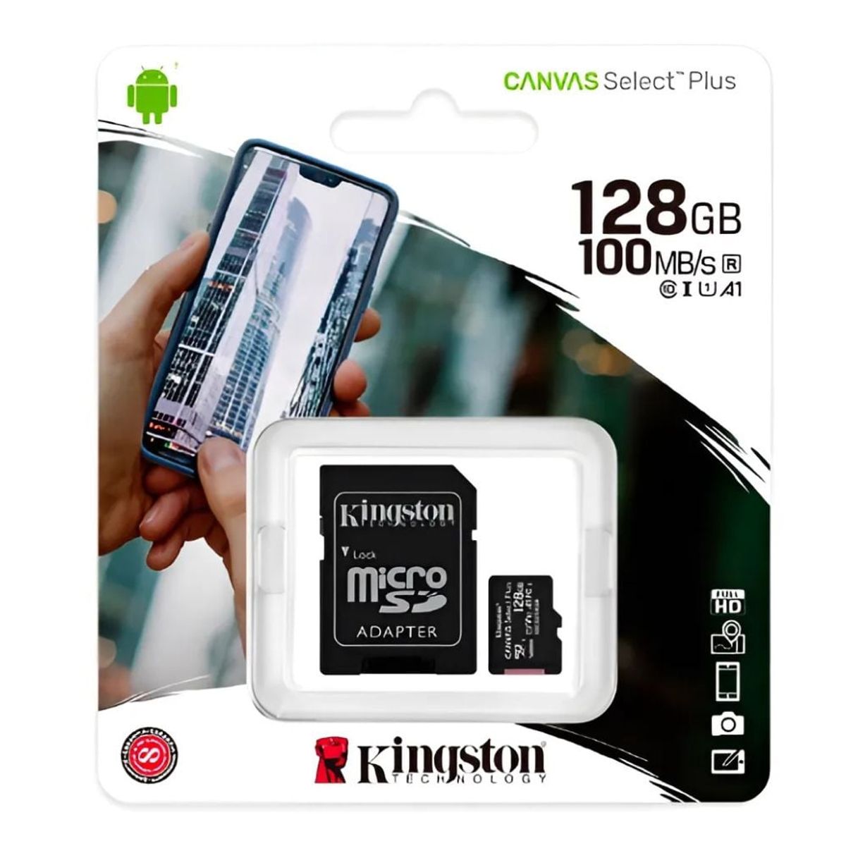 KINGSTON - Memoria Micro SD 128GB Class 10 Kingston Canvas