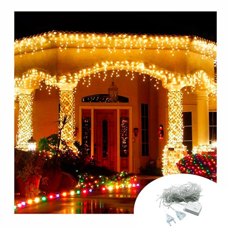 GENERICO - LUCES CASCADAS 200 LED NAVIDEÑAS 5 METROS