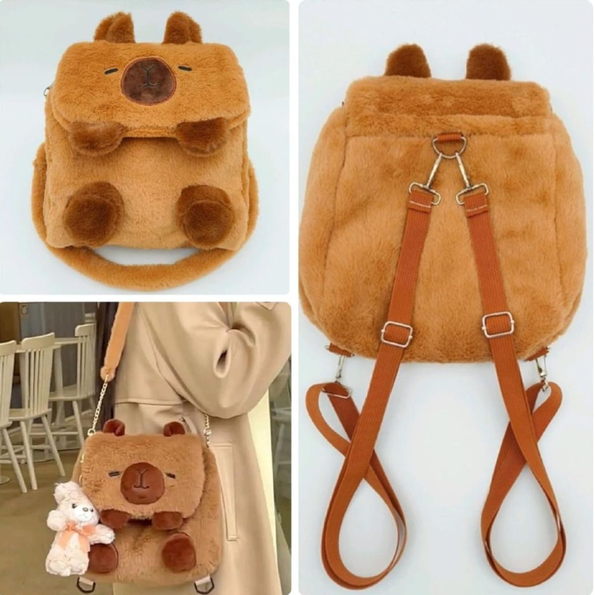 GENERICO - MOCHILA BOLSO CAPIBARA