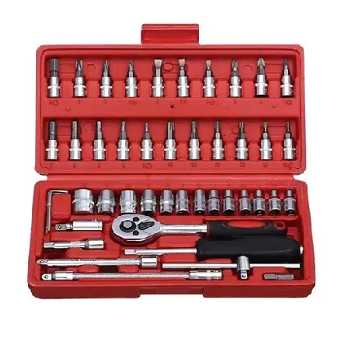 GENERICO - Juego Caja Set Dados Chicharra Herramientas 46 Piezas