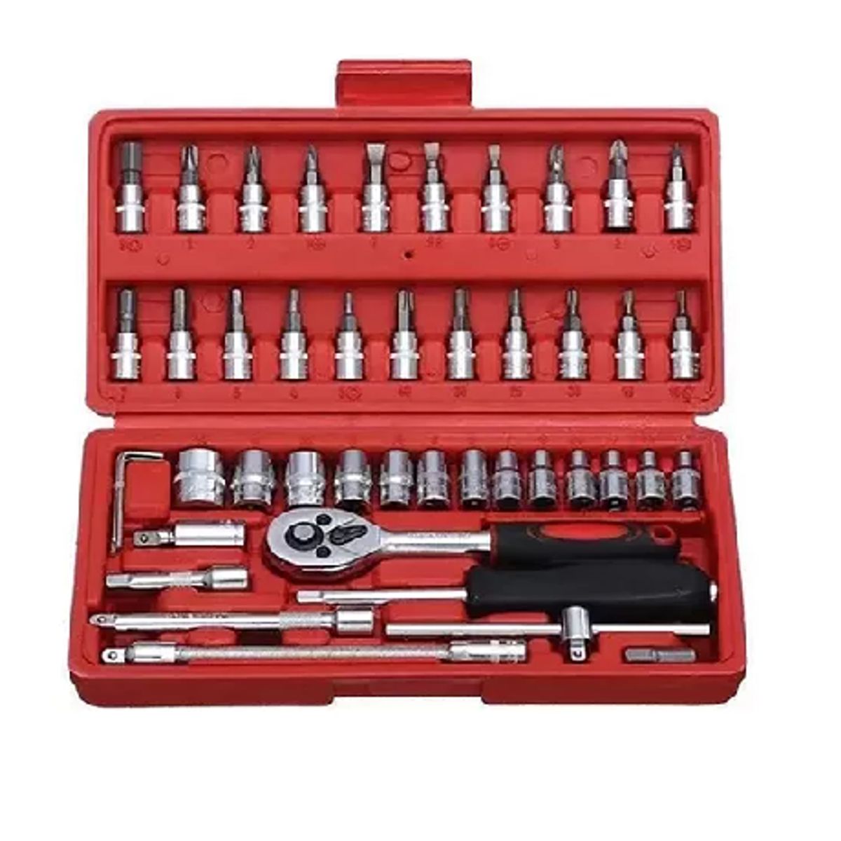 GENERICO - Juego Caja Set Dados Chicharra Herramientas 46 Piezas