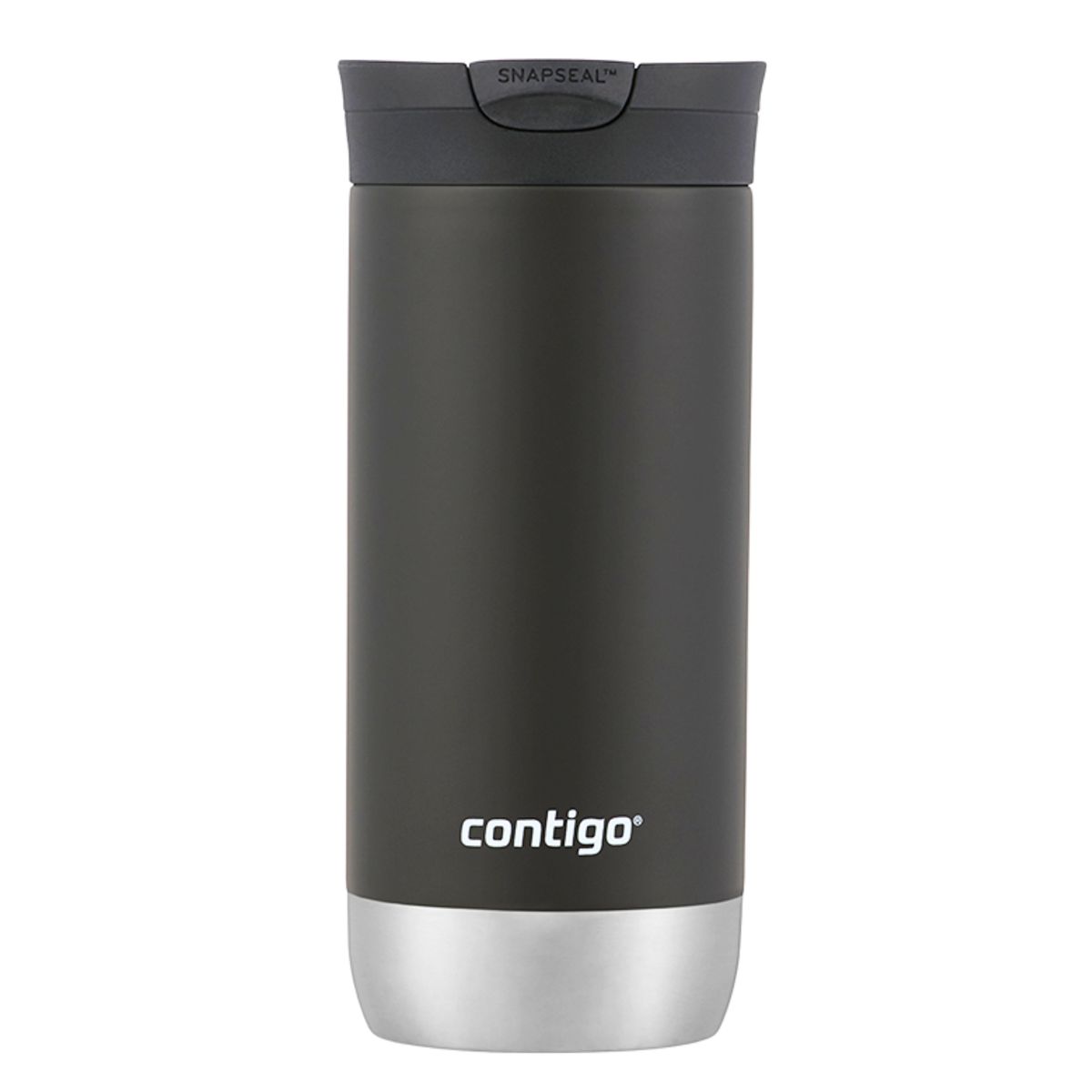 CONTIGO - Vaso térmico de acero inoxidable Contigo Huron Snapseal Negro 473ml