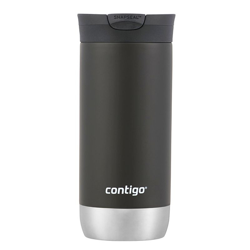 CONTIGO - Vaso Térmico de Acero Inoxidable Contigo Huron Snapseal Negro 473ml
