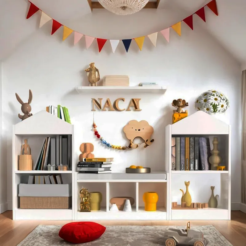 GENERICO - Estante Infantil con Asiento Cosmo Amore Home