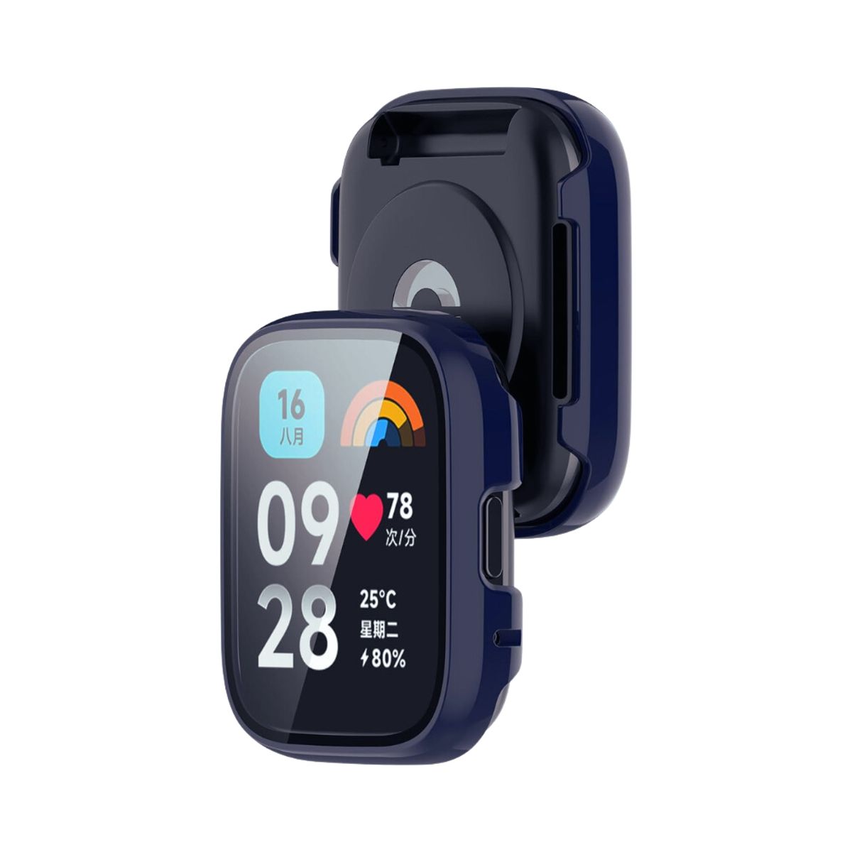 GENERICO - pack correa azul + case bumper azul para Watch 3 Lite