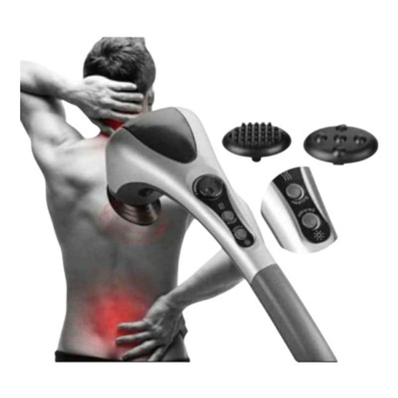 GENERICO - MASAJEADOR DE DOBLE CABEZAL CON DOBLE INFRARROJO