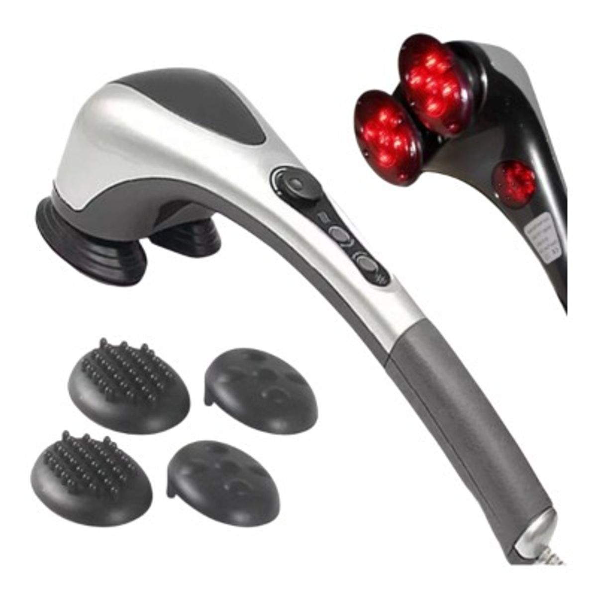 GENERICO - MASAJEADOR DE DOBLE CABEZAL CON DOBLE INFRARROJO