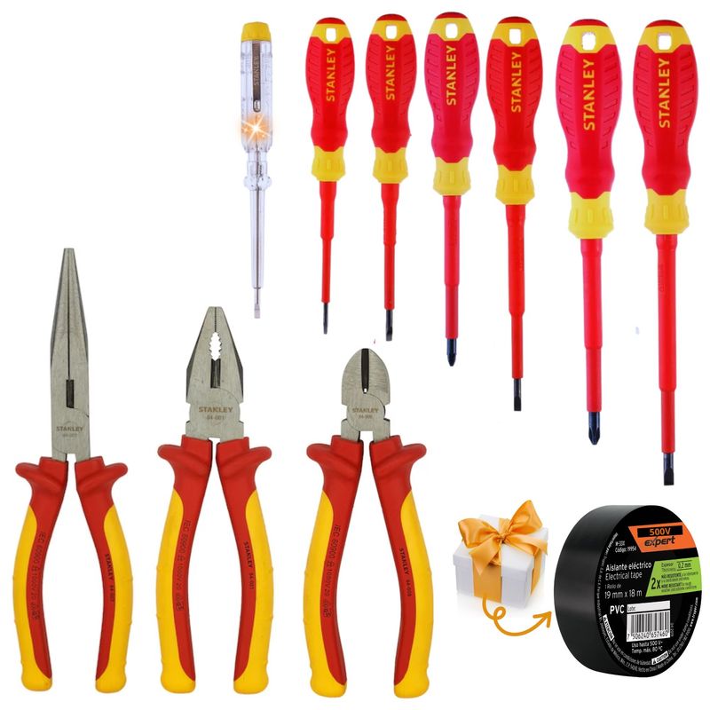 STANLEY - Alicates desarmadores dieléctricos 1000V MaxSteel Kit Terry Stanley
