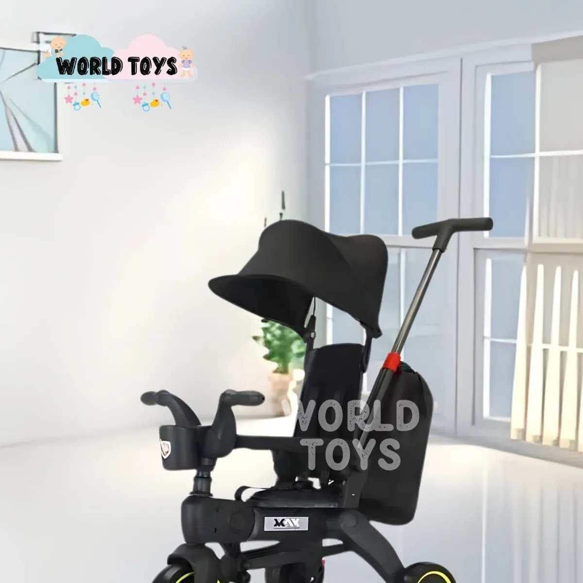 BEAUTIFUL - Triciclo Guiador para Niños «DATRION» Black