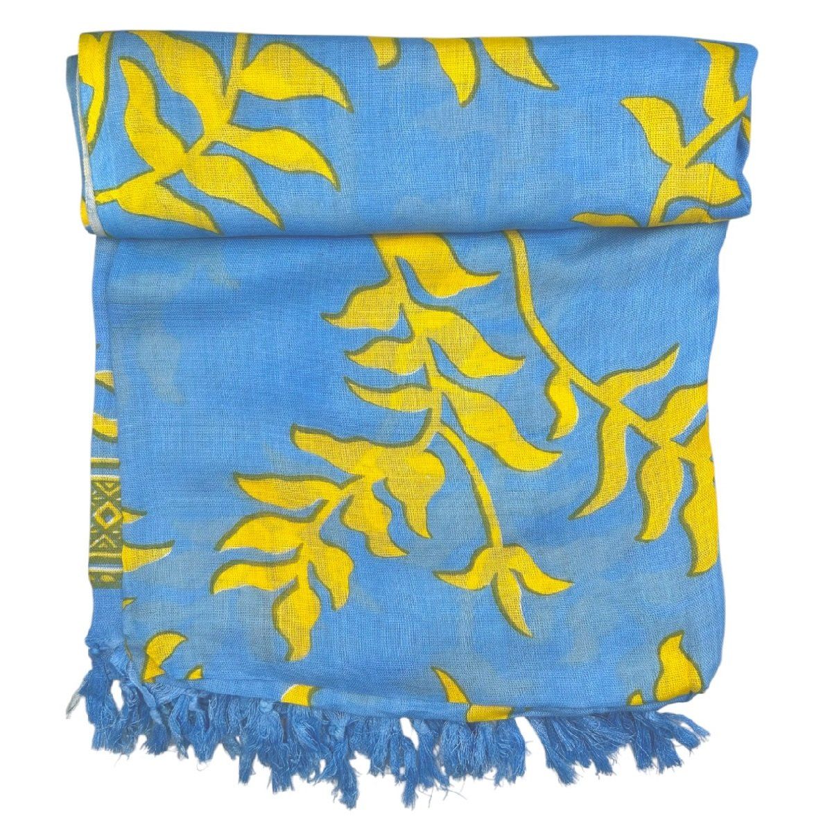 MAGE DISTRIBUTION - Pareo Pañoleta Colan Celeste con Amarillo