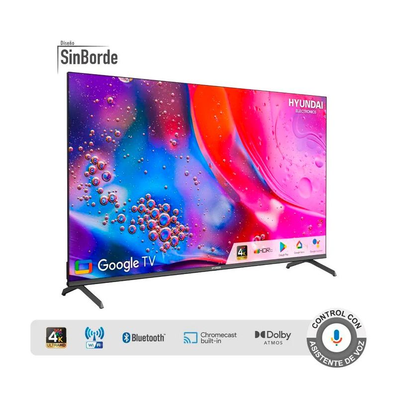HYUNDAI - Televisor HYUNDAI 58 Smart  TV Google TV 4K UHD LED  HYLED5809G4KM